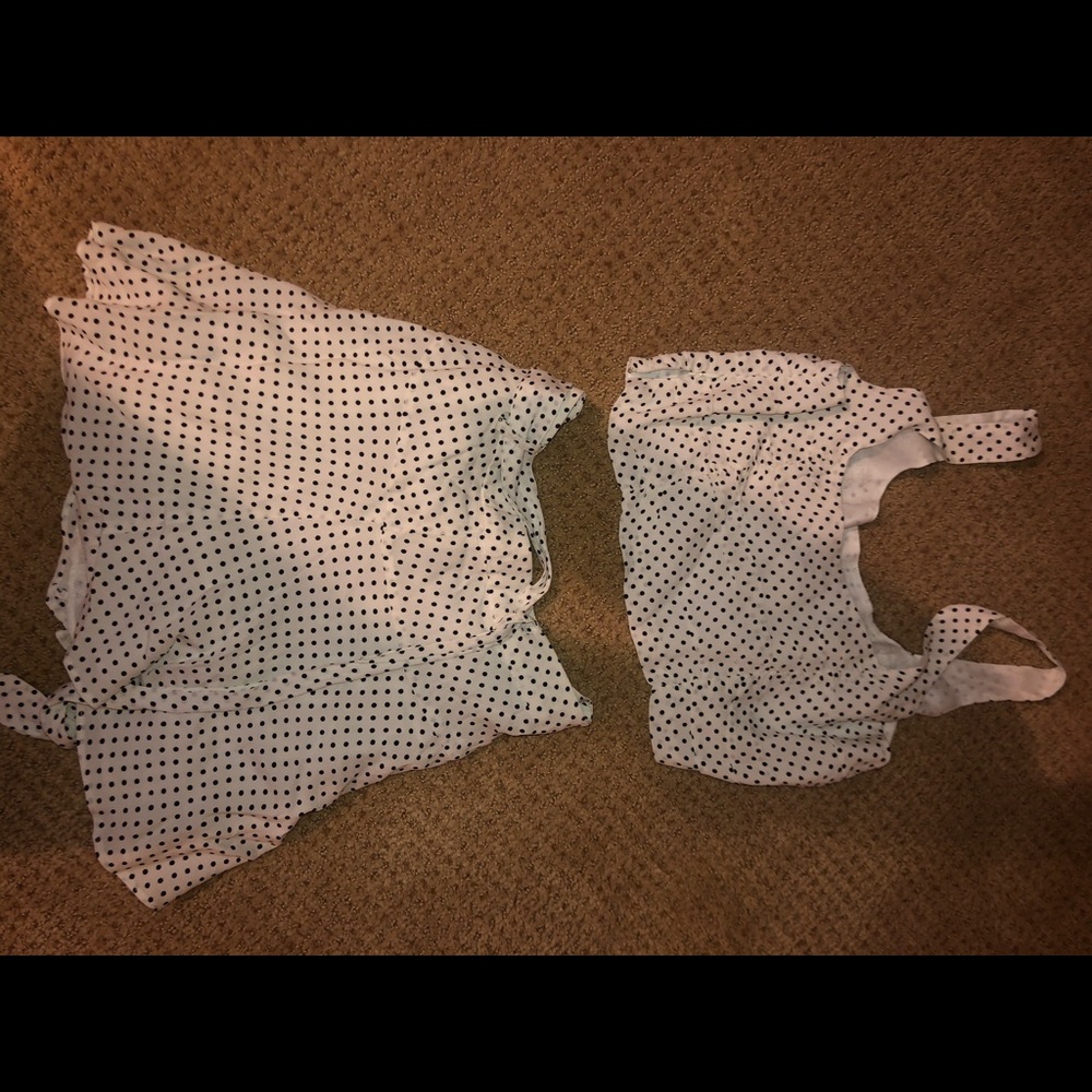 polka dot two piece set